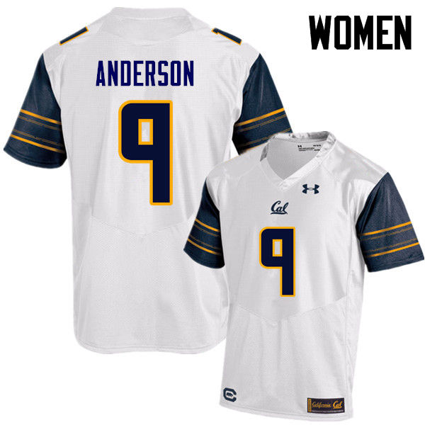 Women #9 C.J. Anderson Cal Bears (California Golden Bears College) Football Jerseys Sale-White
